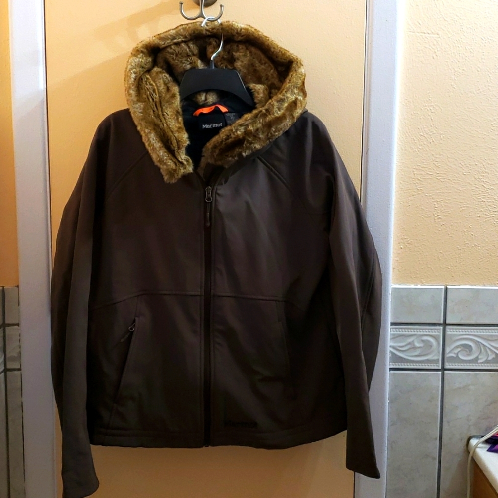 Marmot Faux Fur Hooded Jacket